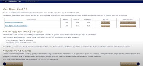 arrt ce credits.